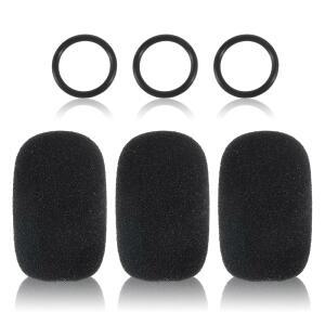 BOSE 20 항공 헤드셋용 3PCS 마이크 커버 AVIATION X A10 A20 A30 교체용 폼 팝 필터 스펀지 윈드스크린 액세서리