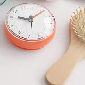 타일 거울 흡착 무소음 분침 포인트 생활 방수 욕실 시계 미니시계