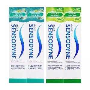 센소다인 오리지널 플러스 민감성 치약 100g x2 + 후레쉬 플러스 민감성 치약 100g x2