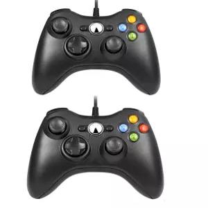 Xbox 360용 Lyyes 유선 컨트롤러 360/Slim 및 PC Windows와 호환되는 2팩