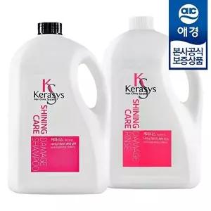 [애경][S] 케라시스 샤이닝 샴푸/린스 4L ,2개