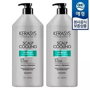 [애경][S] 케라시스 클리닉 두피 쿨링 샴푸 1.5L ,2개