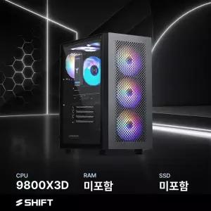 주연테크 시프트 D4v98XHFVRS 블랙 AMD 라이젠7 9800X3D 반본체