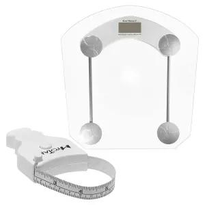 Accu-Measure 체중계 및 MyoTape 신체 측정 테이프 - 정확하고 정밀한 팔 가슴 허벅지 또는 허리