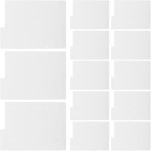 FRCOLOR 흰색 PVC 소재의 레코드 앨범 구분 3개 세트로 서류와 비닐 정리에 최적화된 북 디바이더 DIY