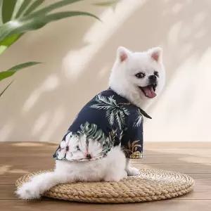 [하프클럽/]강아지 하와이안 셔츠 애견 여름 남방 반려견 바캉스 의류