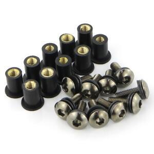 혼다 CBR125R CBR300R CBR600F 호환용 10pcs M5 * 16 윈드 스크린 볼트 키트