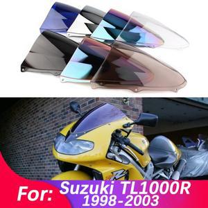 스즈키 TL1000 TL R 19982003 호환용 윈드 실드 더블 버블 스크린 오토바이 액세서리 페어링 디플렉터