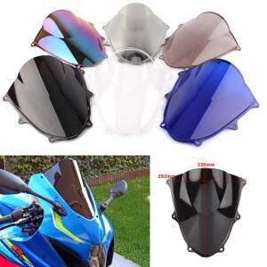 스즈키 GSXR1000 GSXR 1000 K17  더블 버블 윈드 스크린 오토바이 액세서리 페어링 디플렉터 호환용 실드