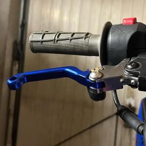 오토바이 접이식 브레이크 클러치 레버 핸들 바 그립 HUSQVARNA FE450 FE