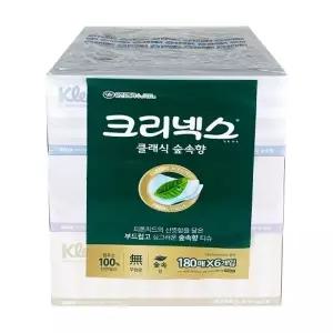 크리넥스 클래식 숲속향 각티슈 180매 x 6입 - O_25856006