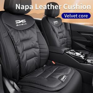 자동차 앞 뒷좌석 커버 벨벳 가죽 쿠션 등받이 보호 매트 Dacia Logan Mcv Duster Sandero Lodgy Dokker St