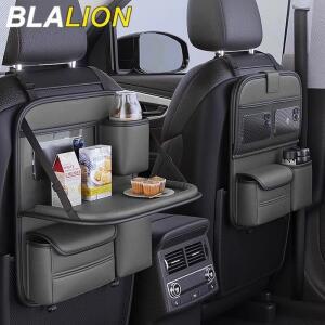 BLALION 올인원 카시트 백 보관 가방 접이식 테이블 티슈 안티 킥 패드 컵 홀더가있는 업그레이드 된 5 포