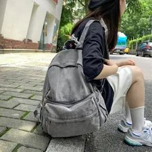 [셀러허브 패션][hoDlVW_66]베이직 여자가방 캐주얼 데님 백팩 (50867652)
