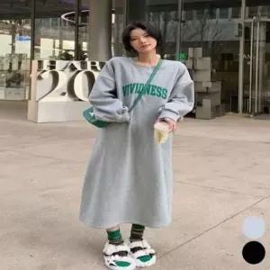롱원피스 임부복 루즈핏 기모 겨울 홈웨어