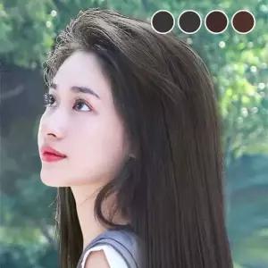 롱 헤어 피스 브릿지 붙임머리 가발 똑딱이 부분 60cm