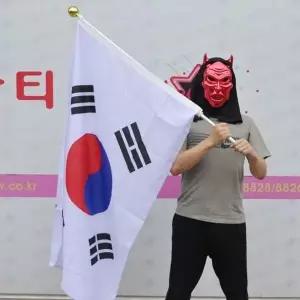 [하프클럽/]고급형 2단태극기깃대 응원깃대 태극기깃대 대형깃대