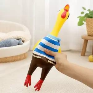 고품질 소리나는 치킨 인형 강아지 장난감 파티용품 꼬끼오통닭 ...