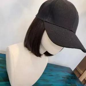 [콩심팥심]모자가발 일체형 캡모자 단발 위그