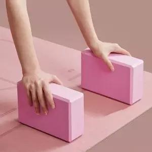 밸런스 EVA 요가블록 2p세트 핑크 홈트 필라테스블럭 럭 소도구