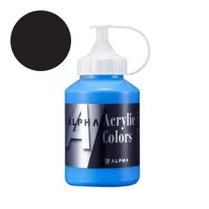 알파 미디엄바디실버 아크릴물감I 250mL 999 흑색 미술용품 (1개입)
