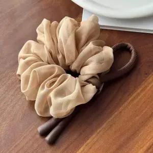쉬폰 리본 머리끈 데일리 곱창머리끈 헤어곱창