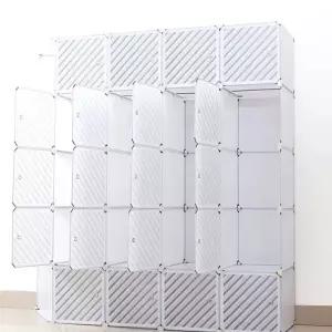 화이트 선반 옷장 DIY 긴옷 거실 멀티 간이 거실 멀티 아이방 학생