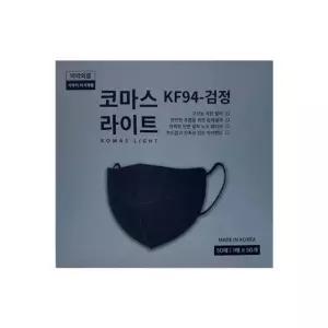 코마스 KF-94 검정 대형 1매입 x 50매(1박스) 마스크 KF94 케이에프