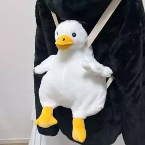 [하프클럽/]인싸 학생 선물 백팩 오리 인형가방 귀여운