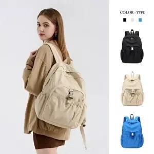 [하프클럽/]직장인 (3color) 여행용 캐주얼 대학생 배낭 데일리 여성 백팩 가