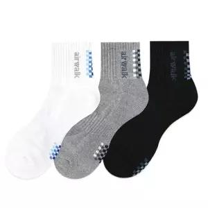 [브이와이][VC8NJ2O8]체커플러그 중목 방한양말 남자 양말 2족