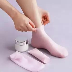 [브이와이][VCMTELCA]발각질 실리콘 보습 발팩 발케어 양말 덧신