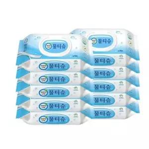 [셀러허브]깨끗한나라 페퍼민트 물티슈 캡형 70매 x 10팩 SD (S9837626)