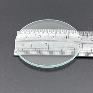 평면 볼록 유리 렌즈 초점 거리 300mm 직경 50mm DIY 프로젝터 망원경용 확대