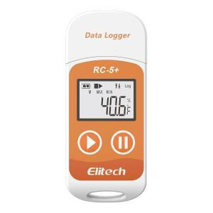 엘리트치 기본 화씨 RC-5+ 디지털 PDF USB 온도 데이터 로거 재사용 가능 레코더 범위 -22 ~158 냉장고 모니터 32000 포인트 자동 생성 및 CSV 보고서