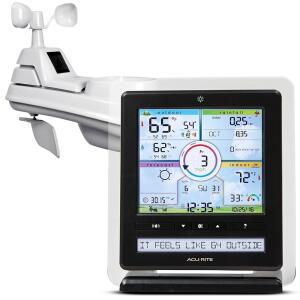 초국소 기상 조건을 위한 컬러 디스플레이가 있는 AcuRite Iris(5-in-1) 무선 실내/외 관측소(01536MCBA1)