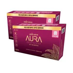 [셀러허브][샤프란] 샤프란 아우라 드라이 딥센트 라임 바질 만다린 120매 x 2개 (S15235949)