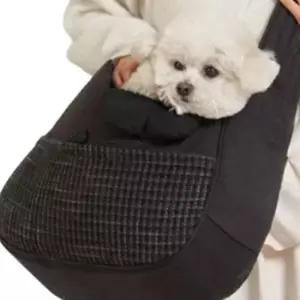 강아지 넓은 어깨끈 슬링백 1P 가벼운 이동 가방 외출