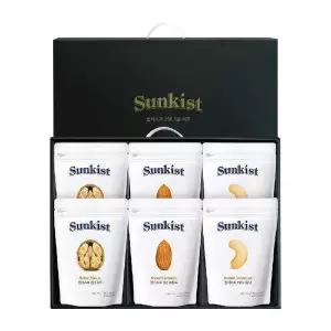 [셀러허브][썬키스트] 썬키스트 250g 견과 3종 선물세트 1.5kg(250g x 6) (S16182760)