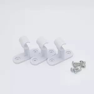 커튼브라켓 15mm 3p set 백색 커튼브라켓 커튼고리 커튼상고리
