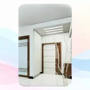 WL 붙이는 무타공 벽부착 거울 안전 화장대 욕실 현관