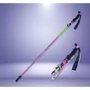 접이식 카본 등산스틱(120cm-135cm) (핑크)