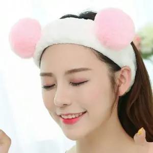 곰돌이 헤어밴드 극세사 세안밴드 세수머리띠-WFOOGRU