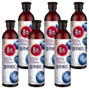 [셀러허브]대상 청정원 홍초 블루베리 900ml x 6개 (S9782551)