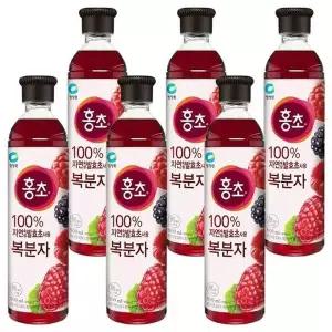 [셀러허브]대상 청정원 홍초 복분자 900ml x 6개 (S9782552)