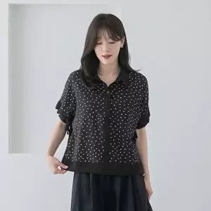 [마담4060]엄마옷 마담4060 블라우스 여성 데일리 카라도트반팔 -YBL2606126-