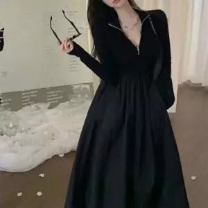 미니원피스 쉬폰 하프 집업 원피스 하객룩 데일리 홈웨어