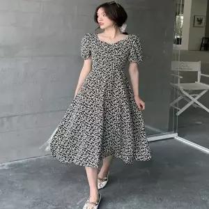 원피스 치마 여름 여성 반팔 셔링 허리밴딩 미디 스커트