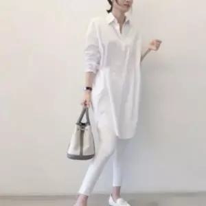 셔츠 블라우스 남방 임부복 오버핏 루즈핏 면 롱 기장