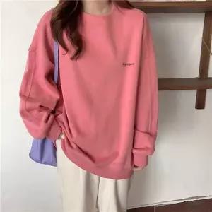 여성 기본 디자인 데일리 오버핏 맨투맨 LK-T002